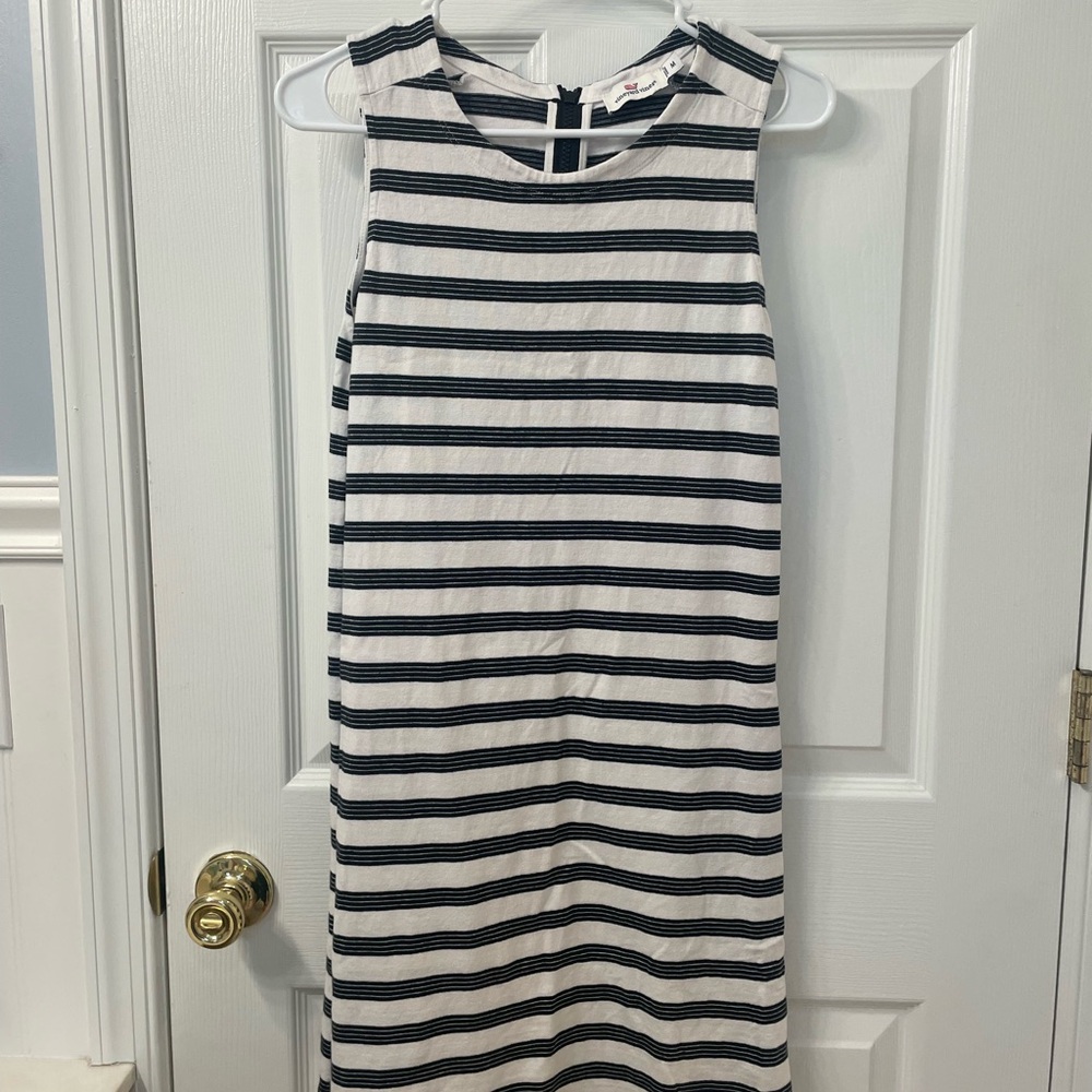 Vineyard Vines Black and White Sheath Midi Dress